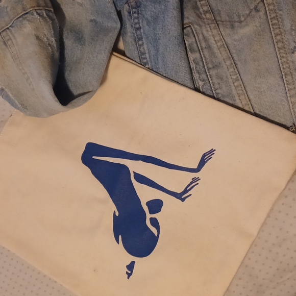 Boyish Jean's The Harvey denim jacket xs & BoyishxNina Klein tote - Picture 3 of 4